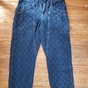 Free People Indigo pants NWT large